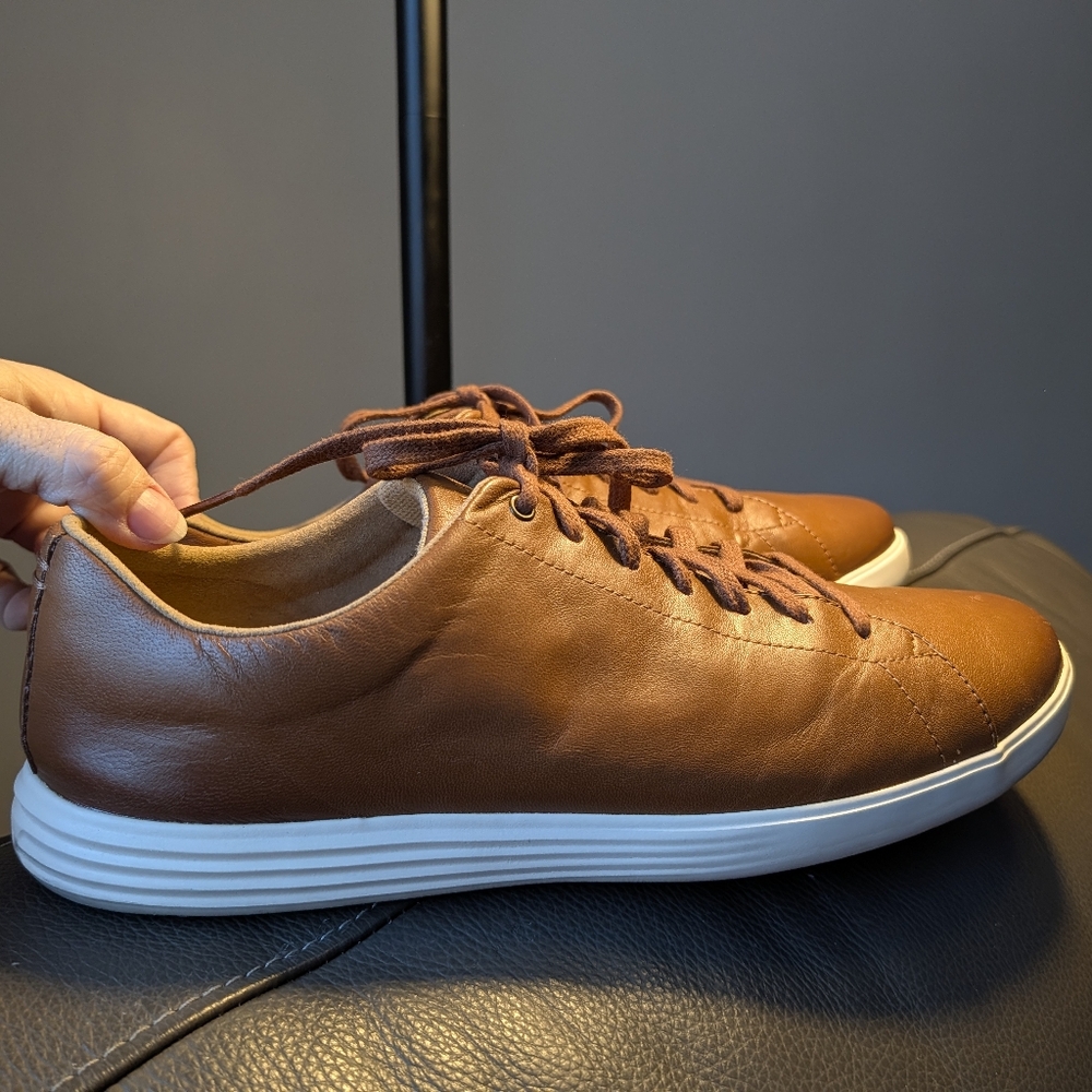 Cole Haan Grand Crosscort II Men's Brown Leather Sneakers Size 12 - Picture 7 of 8